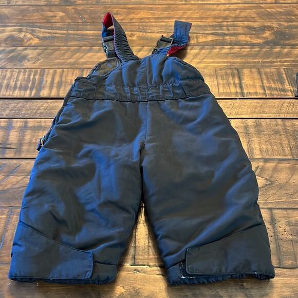 Oshkosh Infant Bib Snow Pants Size 6/9 Months Dark Blue - Picture 3 of 6